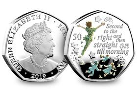The Official Peter Pan Silver Proof 50p Coin