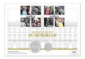 Queen Elizabeth II 'In Memoriam' Coin Cover