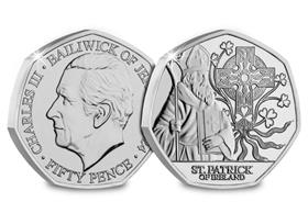 St. Patrick of Ireland BU 50p Coin