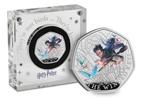 UK 2024 Harry Potter Winged Keys Silver 50p