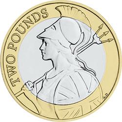 Britannia 2 Coin Mintage 3575000 Scarcity Index 8