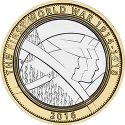2016 First World War Army 2 Coin Mintage 9550000