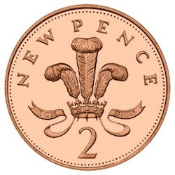 Badge of the Prince of Wales - New Pence