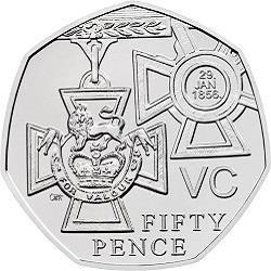 Victoria Cross Medal 50p coin