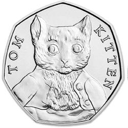 Tom Kitten 50p coin