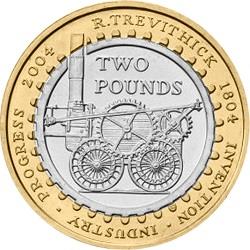 Steam Locomotive two pound coin
