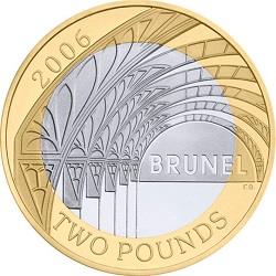 Brunel Paddington Station two pound coin