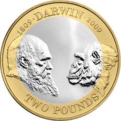 Darwin two pound coin