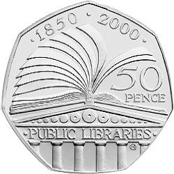 Public Libraries 50p coin