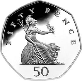 UK Pre-1997 Britannia 50p