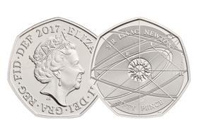 2017 UK Isaac Newton CERTIFIED BU 50p