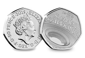 2019 UK Stephen Hawking CERTIFIED BU 50p