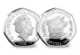 UK 2020 Hylaeosaurus Silver Proof 50p