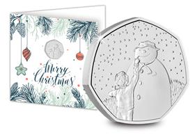 2021 UK The Snowman BU 50p Christmas Card