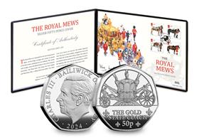 The Royal Mews Silver 50p Cover