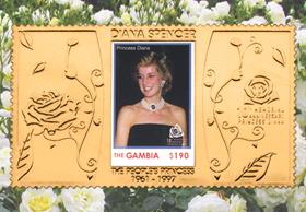 The Diana Memorial Gold Foil Stamp