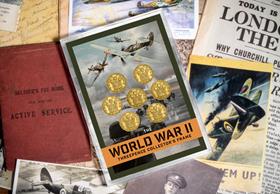 World War II Threepence Collector's Frame