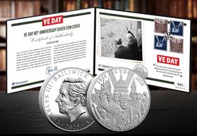 VE Day 80th Anniversary Silver Coin Cover