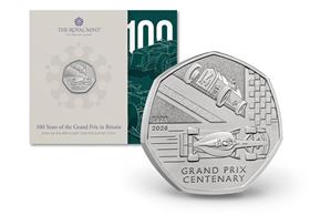 The UK 2026 100 Years of the Grand Prix BU 50p
