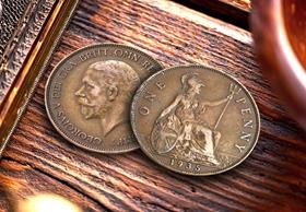 UK George V Penny