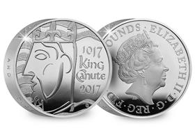 UK 2017 King Canute Silver Piedfort