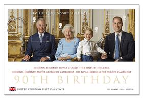 The Queen's 90th Birthday First Day Cover