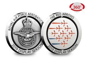 Official Red Arrows Spinning Medal