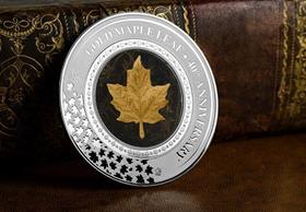 2019 Maple Leaf Embracing Gold 2oz Silver Coin