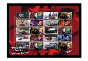 James Bond Stamps - Signed Framed Edition