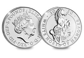 2020 UK White Horse of Hanover CERTIFIED BU £5