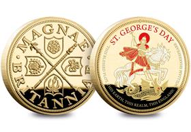 The St George's Day Gold-plated Commemorative
