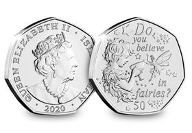 The 2020 Official Peter Pan 50p Coin