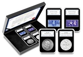 75th Anniversary of End of WWII Coin and Stamp