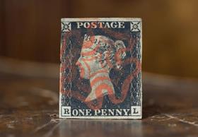 The 1840 Penny Black Stamp