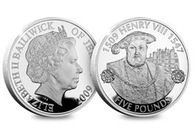 The Jersey Henry VIII £5 Coin