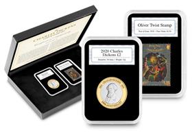 Charles Dickens Coin and Stamp Set