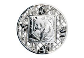 Panda Filigree Silver 2oz Coin