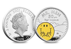 UK 2021 Mr Happy 1oz Silver Proof Coin (Mr Men coin 1)