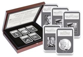 Prince Philip Memorial Silver Proof Coin and Stamp Collection
