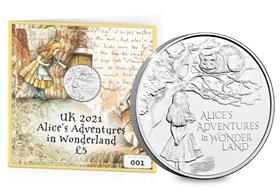 2021 UK Alice's Adventures £5 Display Card