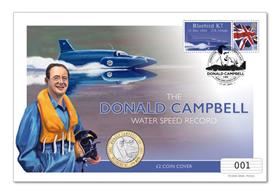 The Donald Campbell Water Speed BU £2 Cover