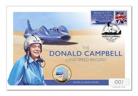 The Donald Campbell Land Speed Silver £2 Cover