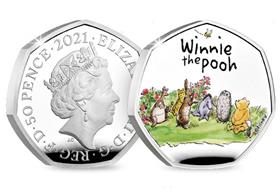 UK 2021 Winnie the Pooh & Friends Silver 50p