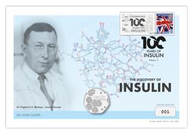 Discovery of Insulin UK Coin Cover