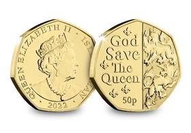 The Gold-plated Platinum Jubilee 50p