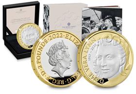 UK 2022 Dame Vera Lynn Silver Proof £2 Coin