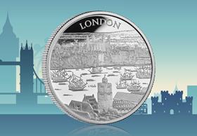 UK 2022 City Views London 1oz Silver Proof Coin