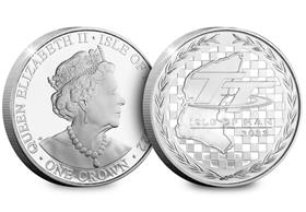 2022 Isle of Man TT CERTIEFIED BU Crown Coin