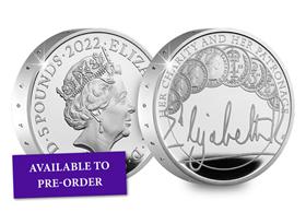 UK 2022 Queens Reign: Charity Silver Piedfort £5