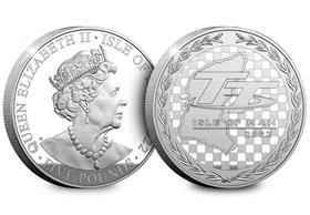 IOM TT Races Silver £5 Coin